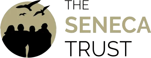 The Seneca Trust logo featuring the words “THE SENECA TRUST” alongside a circular graphic showing silhouettes of three people and three birds.
